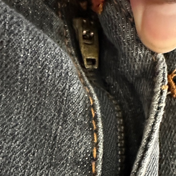 VTG Y2K Notorious B.I.G. Gray Distressed Denim Jeans Hip Hop Grunge Men's 36x30 - Picture 13 of 15